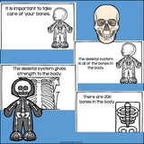 Human Body Systems: Skeletal System Mini Book for Early Readers