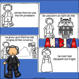 James Monroe Mini Book for Early Readers