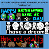 Martin Luther King Jr. Day Cut n' Color Bookmarks