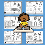 Alphabet Workbook: Worksheets A-Z Health & Sickness FREEBIE