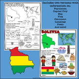Bolivia Fact Sheet for Early Readers
