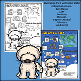 Arctic Fox Fact Sheet for Early Readers