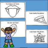 Five Senses Mini Book for Early Readers