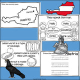 Austria Mini Book for Early Readers - A Country Study