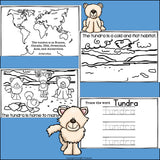 The Tundra Mini Book for Early Readers: Tundra Animals