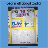 India Lapbook for Early Learners - A Country Study