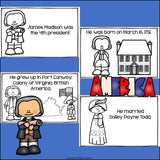 James Madison Mini Book for Early Readers: Presidents' Day