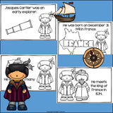 Jacques Cartier Mini Book for Early Readers: Early Explorers