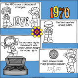Life in the 1970s Mini Book for Early Readers