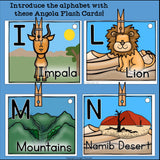 Alphabet Flash Cards for Early Readers - Country of Angola