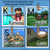 Alphabet Flash Cards for Early Readers - Country of Japan