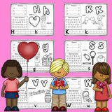 Worksheets A-Z Valentine's Day Theme