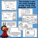 Welcome to Barcelona Mini Book for Early Readers - A City Study