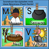 Alphabet Flash Cards for Early Readers - Country of Botswana