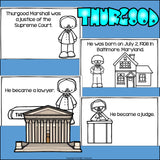 Thurgood Marshall Mini Book for Early Readers: Black History Month