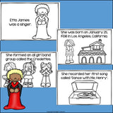 Etta James Mini Book for Early Readers: Black History Month