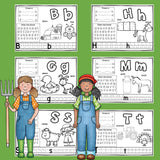 Worksheets A-Z Farm Theme