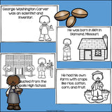 George Washington Carver Mini Book for Early Readers: Black History Month