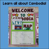 Cambodia Lapbook for Early Learners - A Country Study