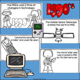 Life in the 1990s Mini Book for Early Readers