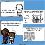 Ruby Bridges Mini Book for Early Readers: Black History Month