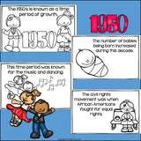 Life in the 1950s Mini Book for Early Readers