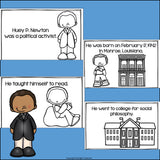 Huey P. Newton Mini Book for Early Readers: Black History Month