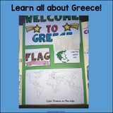 Greece Lapbook for Early Learners - A Country Study