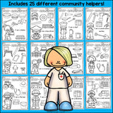 Careers and Community Helpers Worksheets for Early Learners