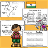 India Mini Book for Early Readers - A Country Study