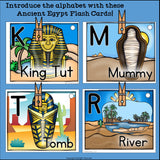 Alphabet Flash Cards for Early Readers - Ancient Egypt