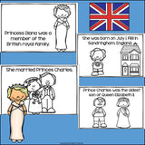 Princess Diana Mini Book for Early Readers: Women's History Month