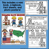 Golden Gate Bridge Complete Unit for Early Learners - World Landmarks