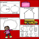 Back To School Mini Book - All About Me Mini Book
