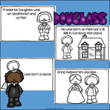 Frederick Douglass Mini Book for Early Readers: Black History Month
