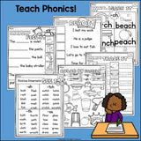 Ending Digraphs Worksheets and Activities for Early Readers