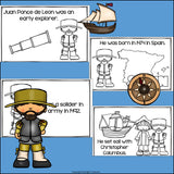 Juan Ponce de Leon Mini Book for Early Readers: Early Explorers