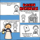 Florence Nightingale Mini Book for Early Readers: Women's History Month