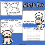 Arctic Fox Mini Book for Early Readers