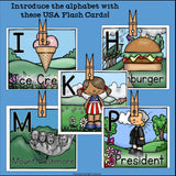 USA Flash Cards for Early Readers