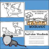 Australian Woodlands Chain Mini Book for Early Readers - Food Chains