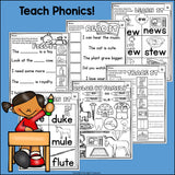 Long U Worksheets and Activities for Early Readers