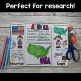 United States of America USA Travel Brochure for Early Readers - Country FREEBIE