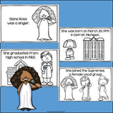 Diana Ross Mini Book for Early Readers: Women's History Month