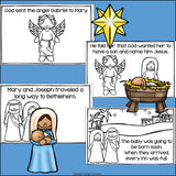 The Christmas Story Mini Book for Early Readers - Nativity Story, Birth of Jesus