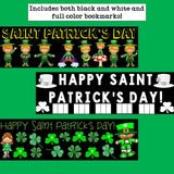 Saint Patrick's Day Cut n' Color Bookmarks