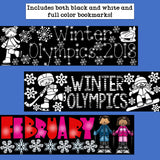 Winter Olympics 2018 Cut n' Color Bookmarks