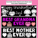 Mother's Day Cut n' Color Bookmarks