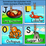 Alphabet Flash Cards for Early Readers - Country of Antigua and Barbuda