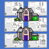 Worksheets A-Z My House Theme